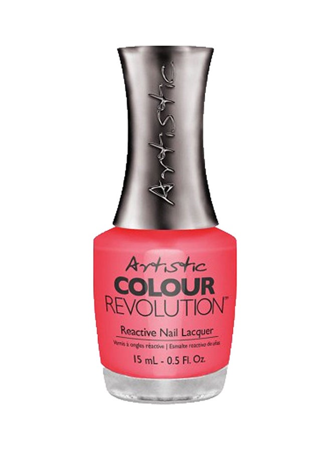 Colour Revolution Baby Cakes Reactive Nail Polish Coral Neon