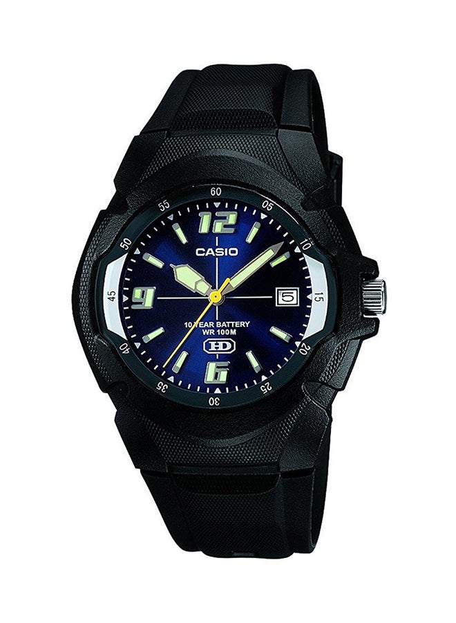 CASIO Men's Enticer Analog Watch MW-600F-2AV - 42 mm - Black - Image 1