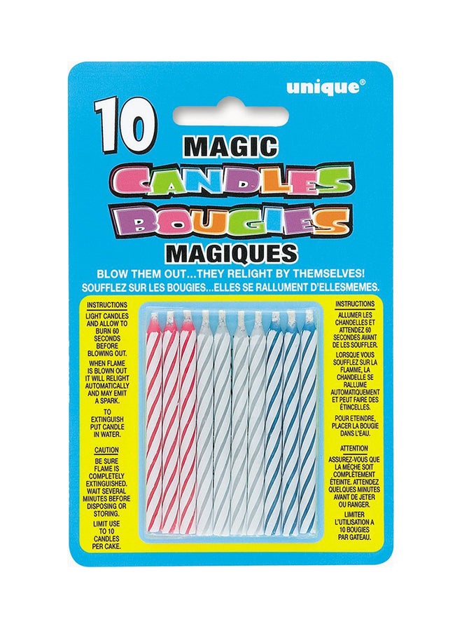 يونيك طقم شموع ألماسي دوت ماجيك مكون من 10 قطع