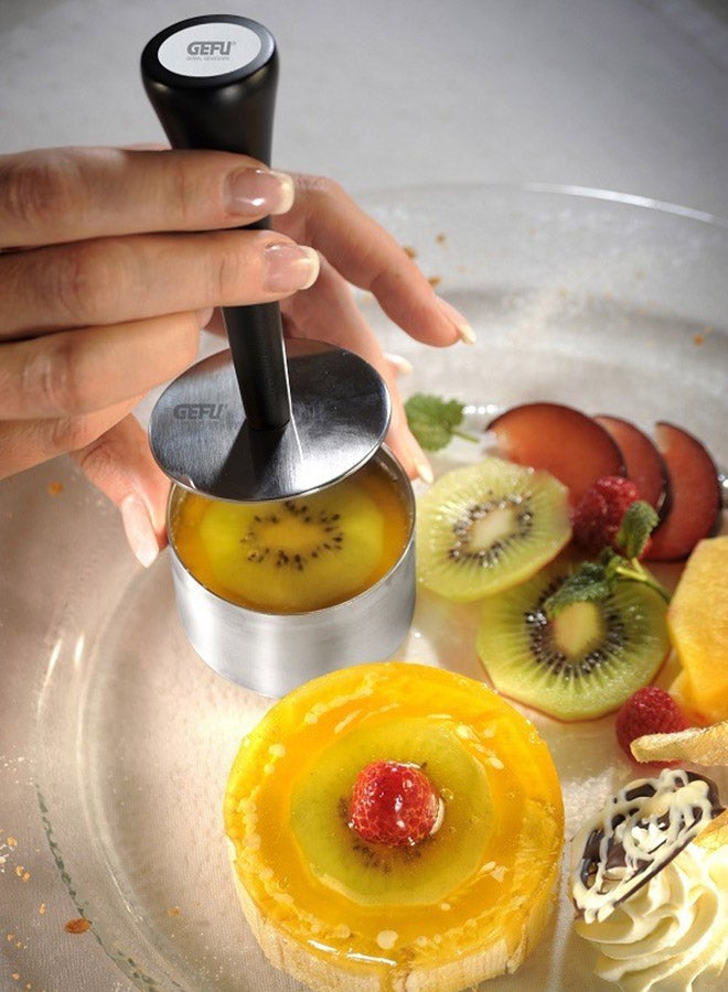 غيفو طقم قوالب دائرية للمقبلات والحلوى 10 قطع فضي - Image 3