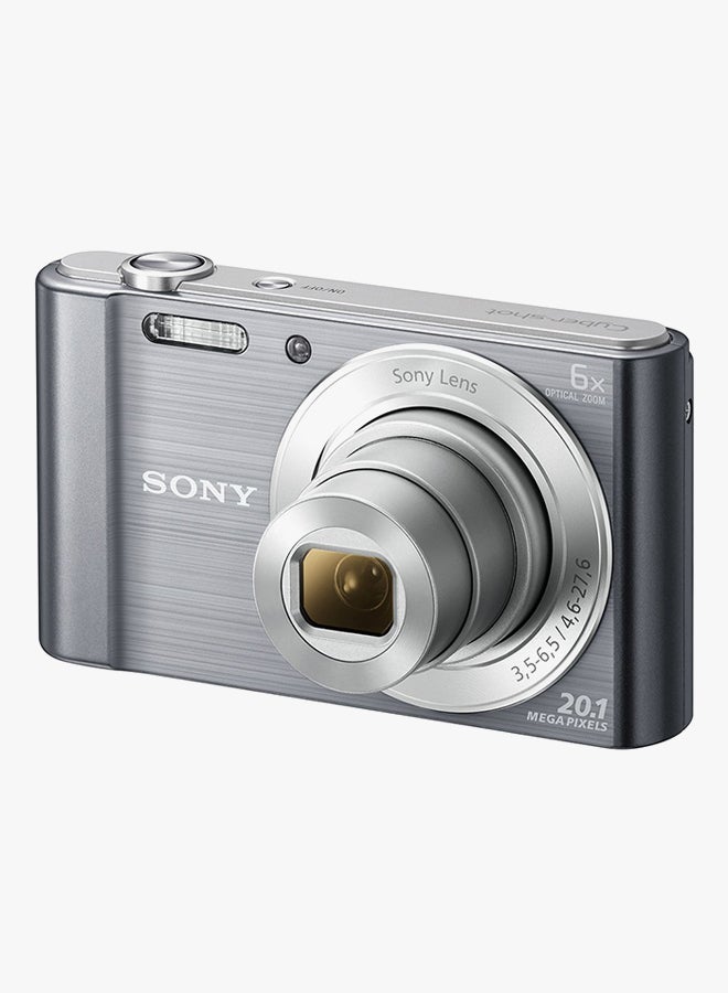 Sony - Cyber-shot DSC-W810 Point And Shoot Camera 20.1MP 6x Zoom Silver - Image 1