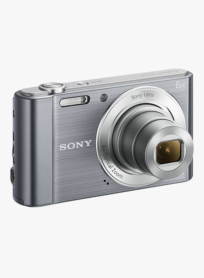 Sony - Cyber-shot DSC-W810 Point And Shoot Camera 20.1MP 6x Zoom Silver - Image 1