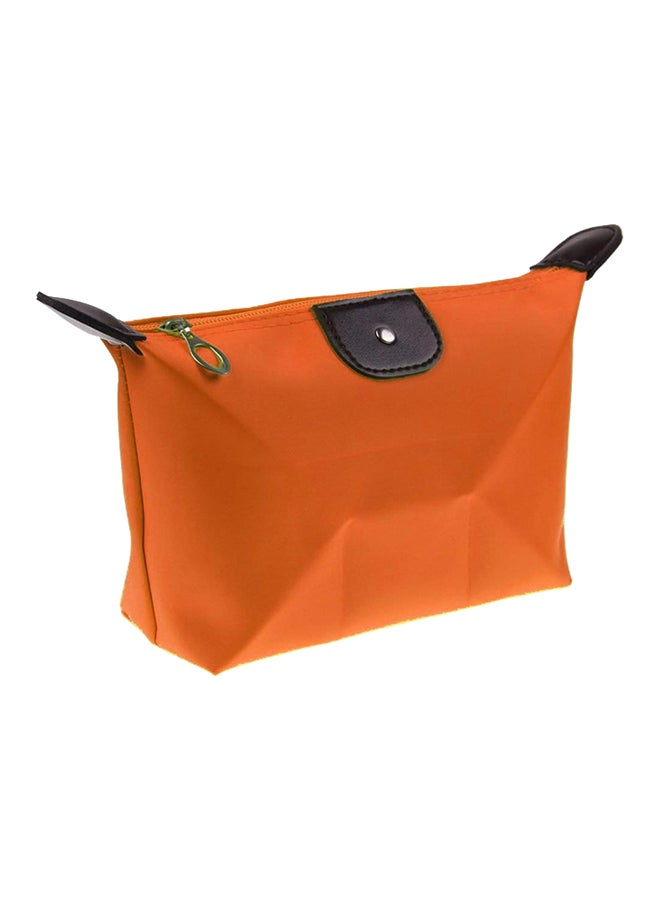 حقيبة ماكياج مضادة للماء برتقالي