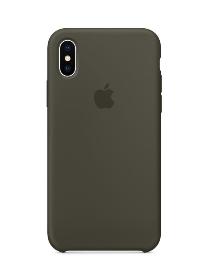 Case Cover For Apple iPhone X Dark Olive  - Image 1