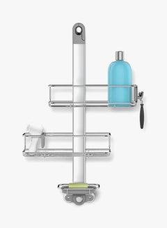 simplehuman Adjustable Shower Caddy Silver 149x339x700mm  - Image 2
