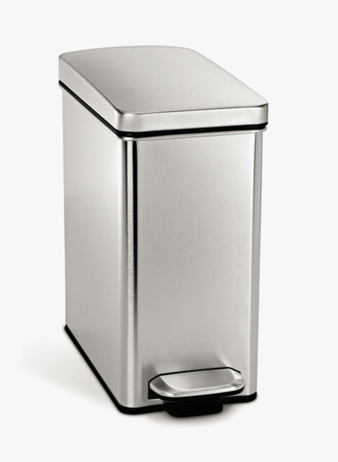 simplehuman Profile Pedal Bin Silver 10Liters - Image 2