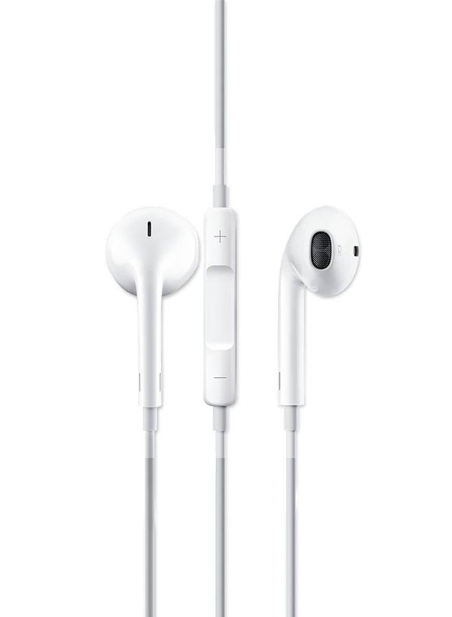 In-Ear Wired Headphones With Mic White - Image 1