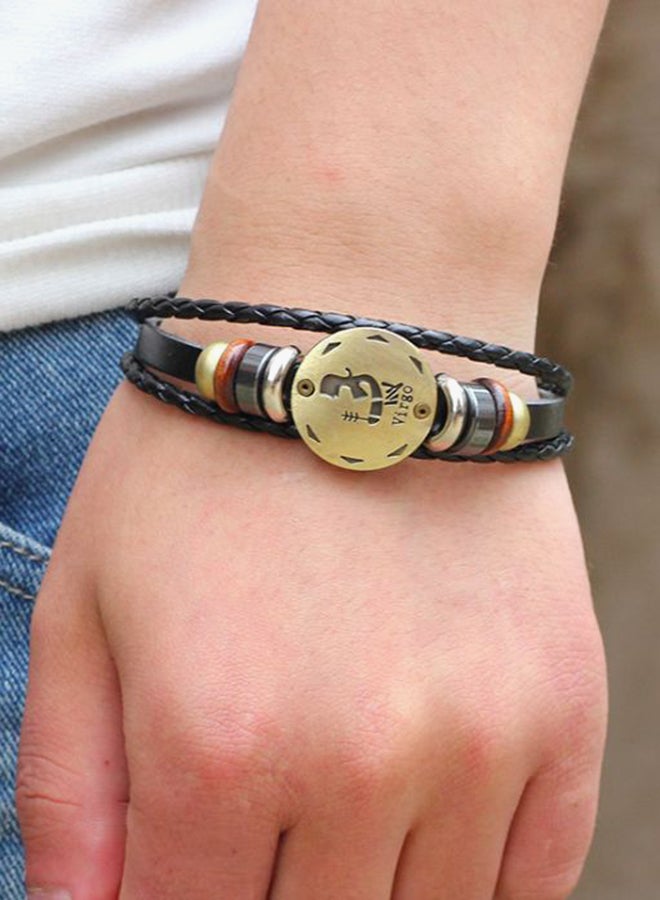 Virgo Design Multi Strand Leather Bracelet - Image 2