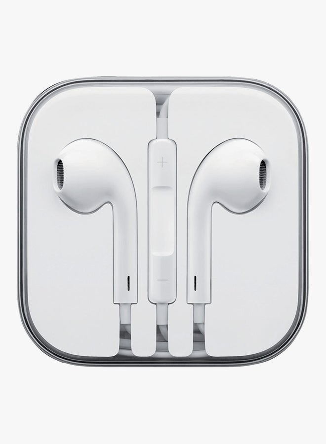 In-Ear Wired Headphones With Mic White - Image 4