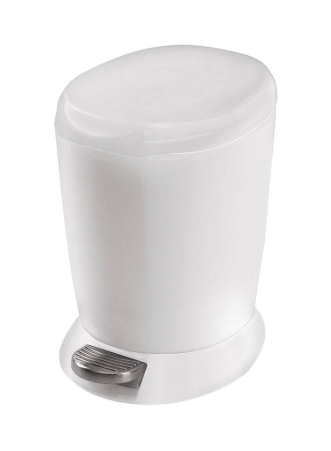 simplehuman Mini Step-On Pedal Bin White