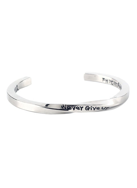 Spiral Letters Cuff Bracelet