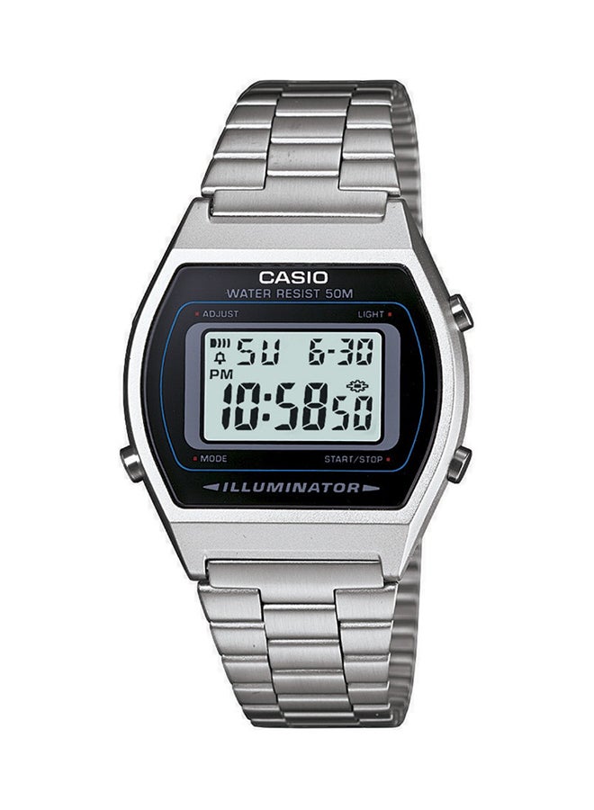 CASIO Men's Stainless Steel Digital Watch b-640wd-1av - 35 mm - Silver - Image 1