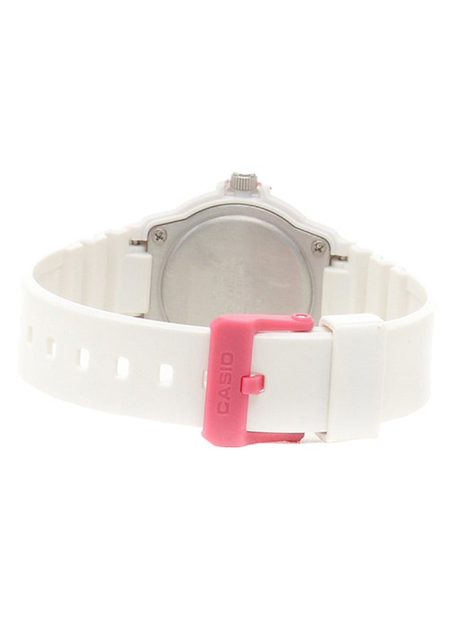 كاسيو ساعة يد بعقارب وسوار من المطاط طراز LRW200H-4BVDF - مقاس 34 مم - لون أبيض للنساء - Image 2