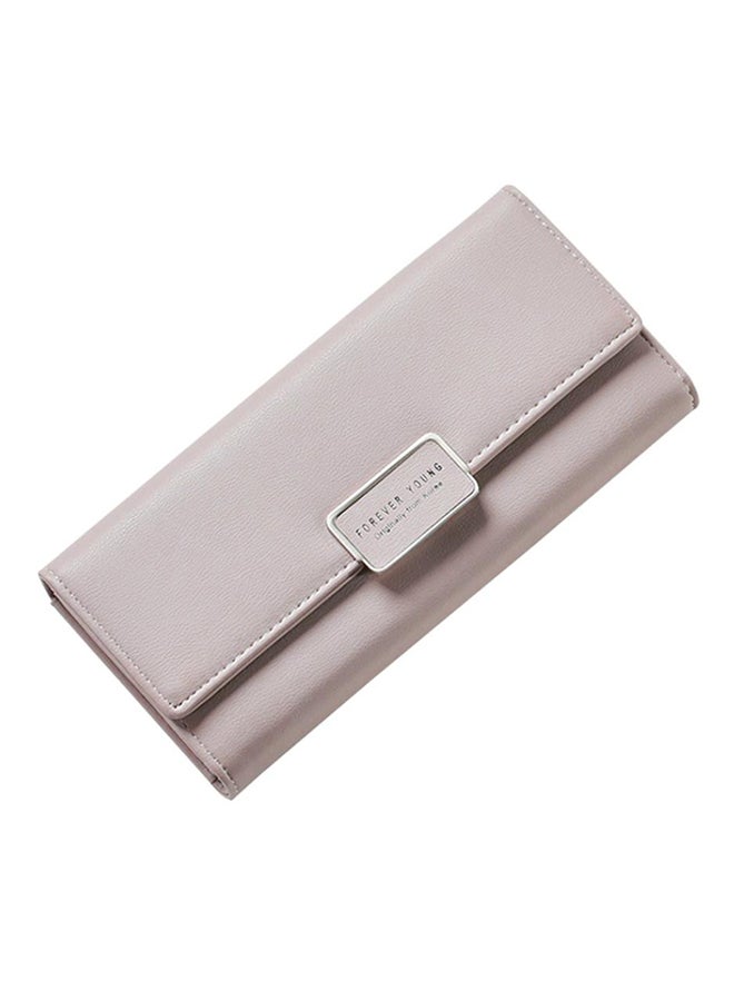 Bluelans Tri-fold Long Wallet Grey