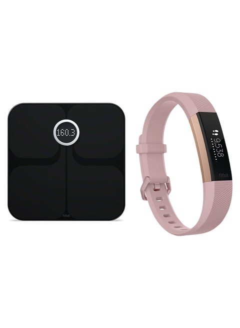 Alta HR (Small) And Aria 2 Scale Activity Tracker Bundle