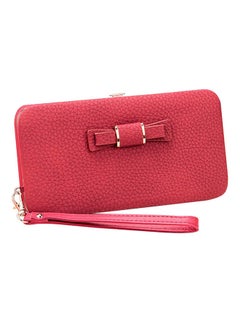 Bowknot Detailed Clutch Pink