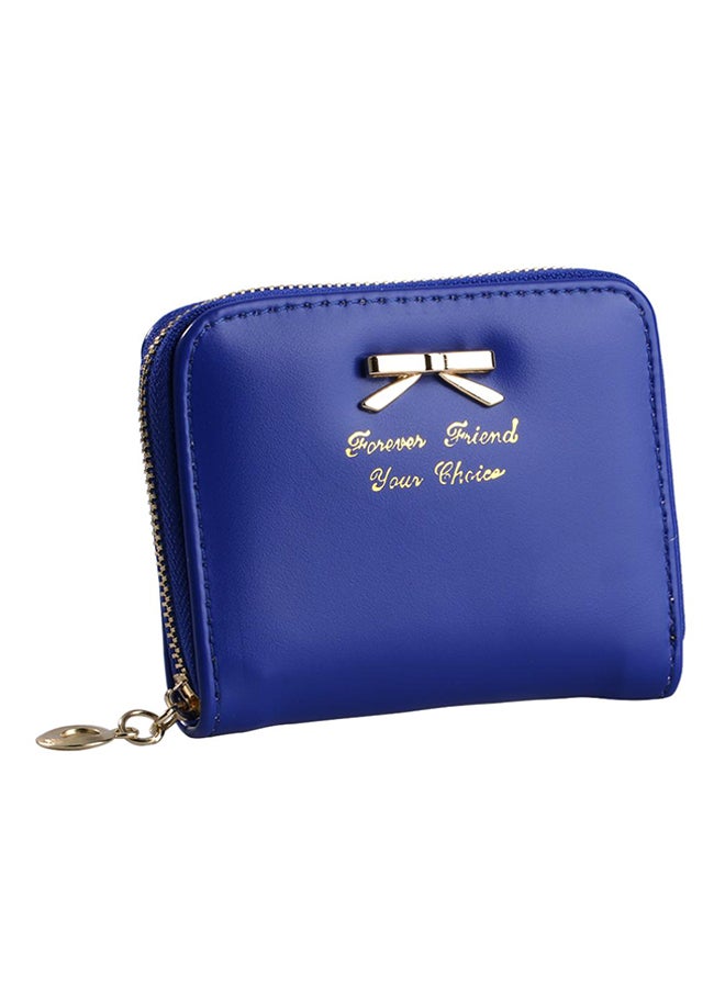 Bluelans Bowknot Wallet Dark Blue 