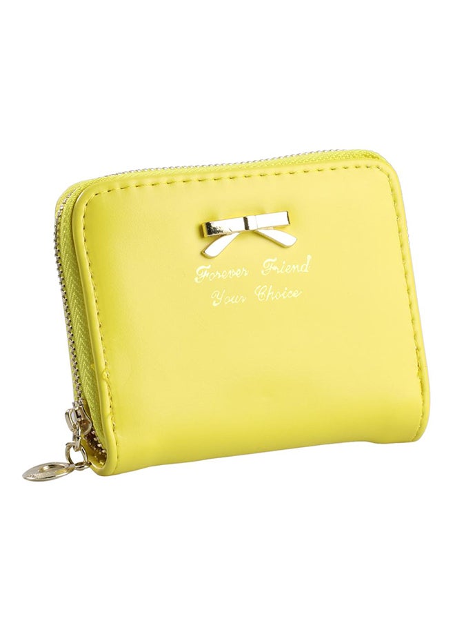 Bluelans Bowknot Wallet Yellow 