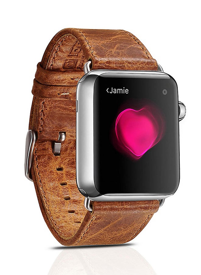 Icarer Replacement Watchband For Apple Watch 38 mm Brown - Image 1