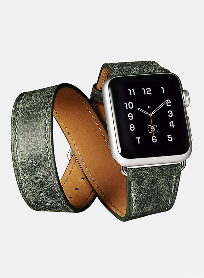 Icarer Quadri Watchband For Apple Watch 42 mm Green - Image 2