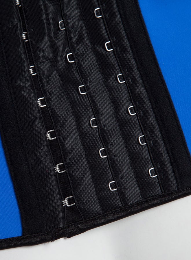 Generic - Simple Patchwork Slim Waist Corset Blue - Image 1