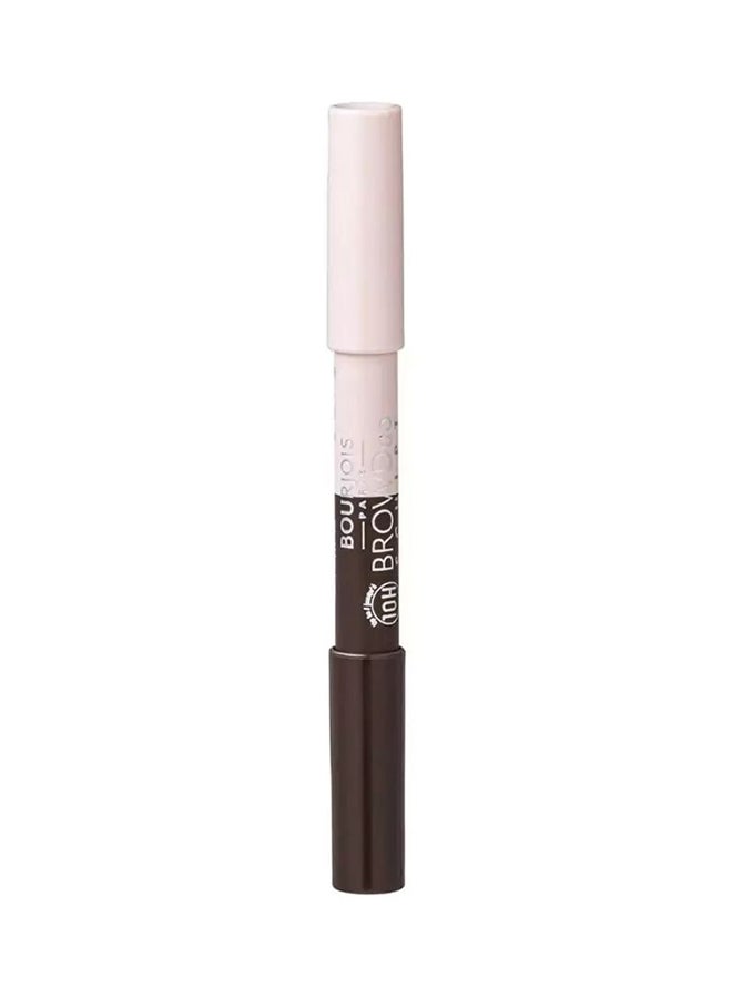 BOURJOIS PARIS 2-In-1 Highlighter And Sculpt Brow Pencil 22 Chatain - Image 2