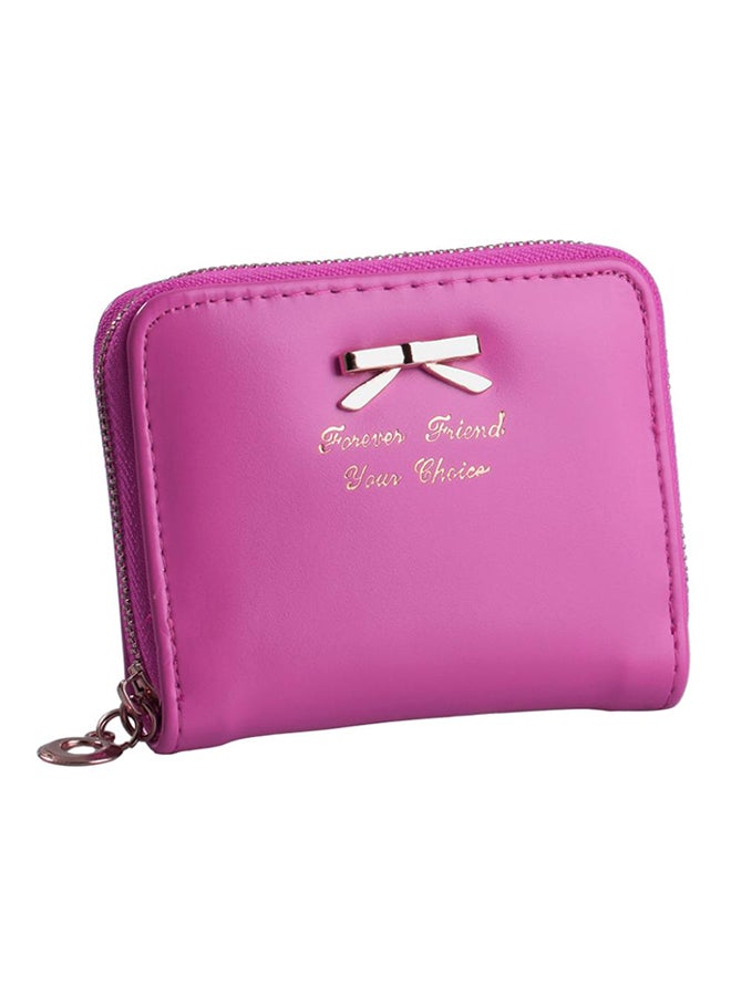 Bluelans Bowknot Wallet Rose-Red 