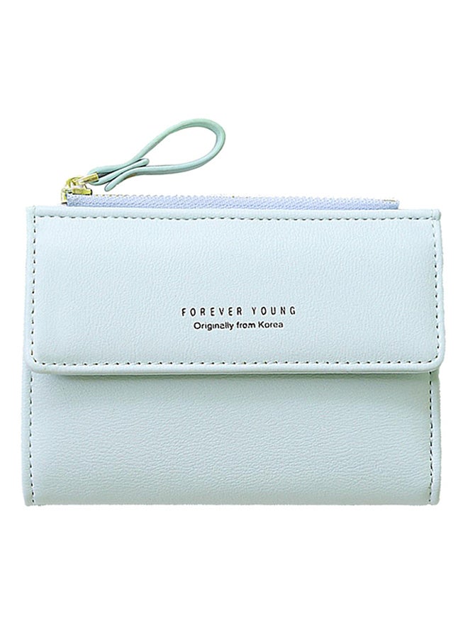 Bluelans Bi-fold Short Wallet Light Green 