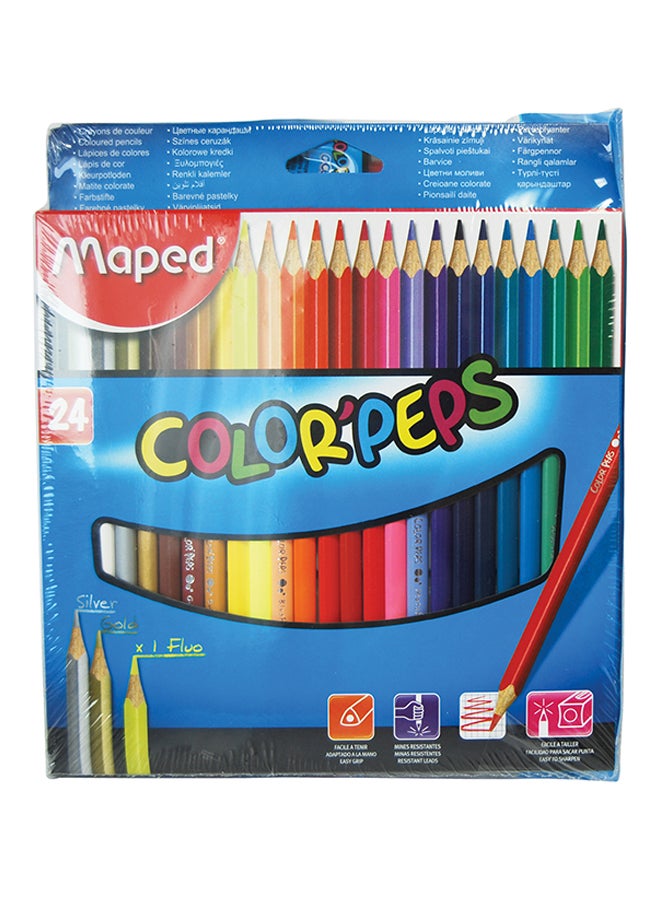 Maped 24-Piece Color'Peps Color Pencil Set Multicolour