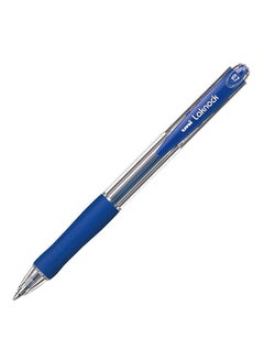 Mitsubishi Laknock Rubber Griped Ballpoint Pen Blue 