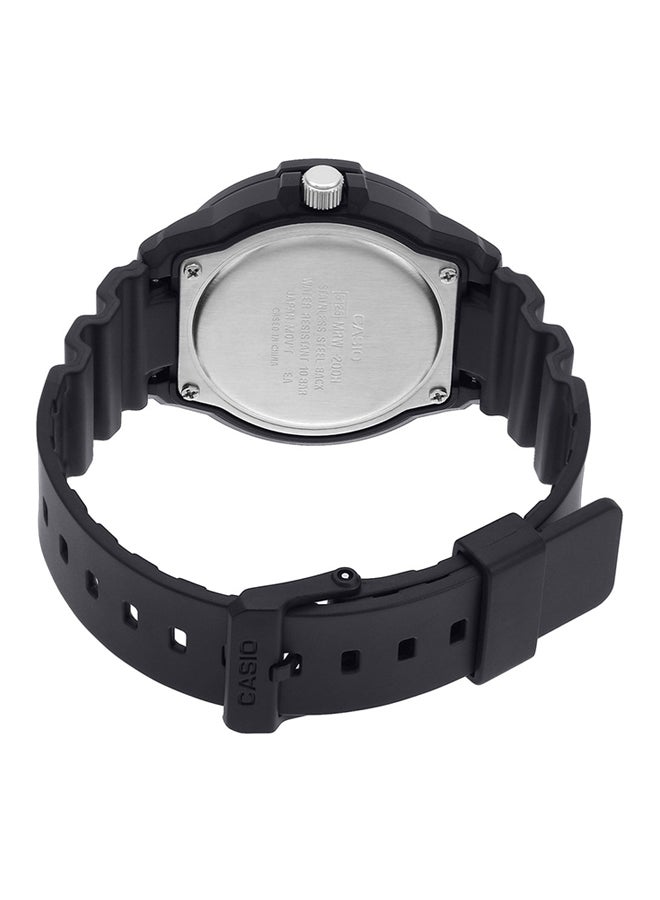 كاسيو ساعة يد مارين بعقارب طراز MRW-200H-2BVDF - 45 مم - أسود للرجال - Image 2