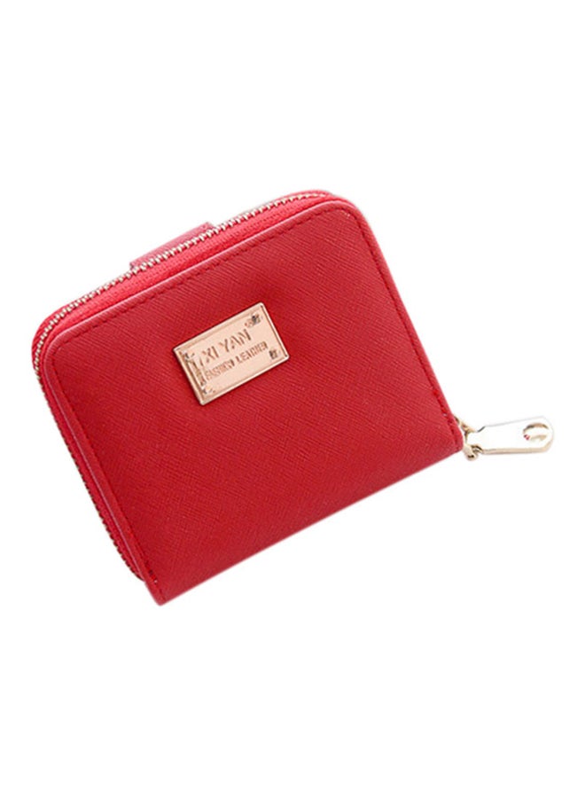 Bluelans Short Bi-fold Money Wallet Red 