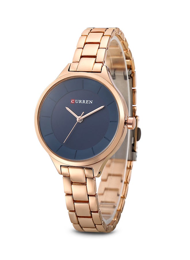 Women's Water Resistant Analog Wrist Watch 9015 - 35 mm -Gold - v1526449834/N14557511A_1