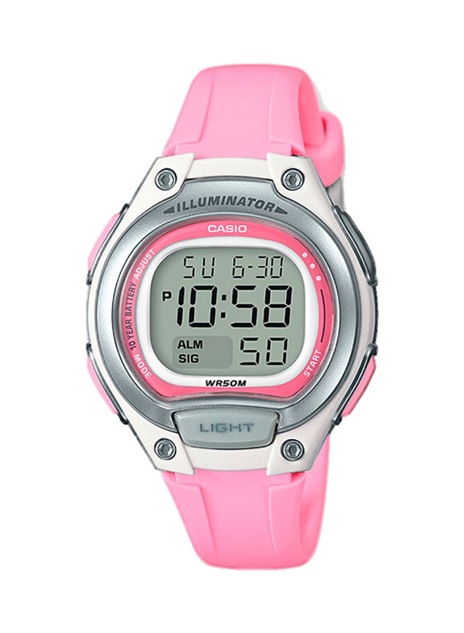 CASIO Women's Illuminator LED Digital Watch LW-203-4AVEF - 35 mm - Pink - Image 1
