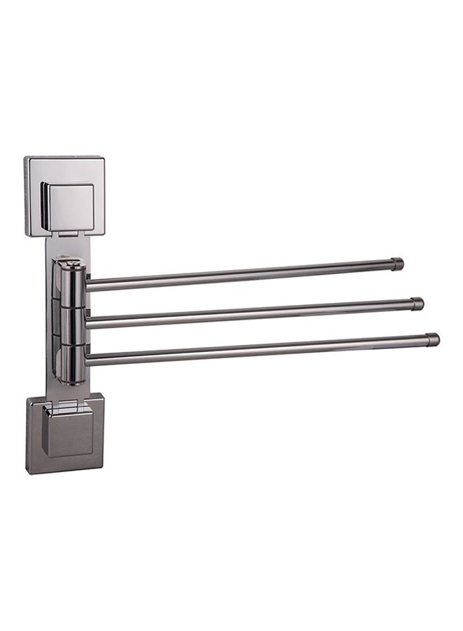 SMARTLOC - Triple Swivel Towel Bar Silver - Image 1