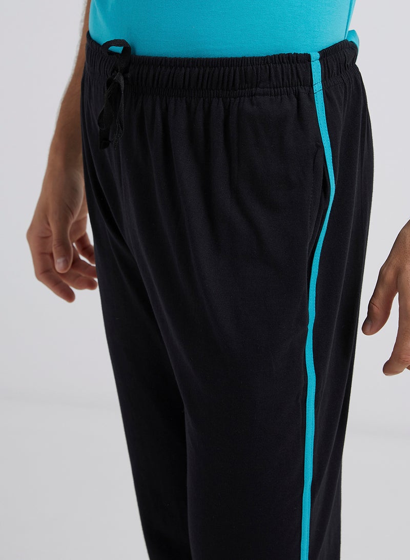 Tropical 2-Piece Pyjama Set Blue/Black  - Image 3