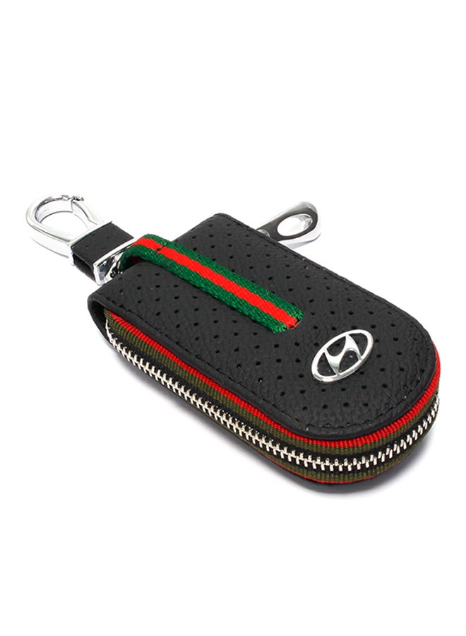 AFGT Hyundai Logo Key Fob Case With Carabiner Hook  - Image 1