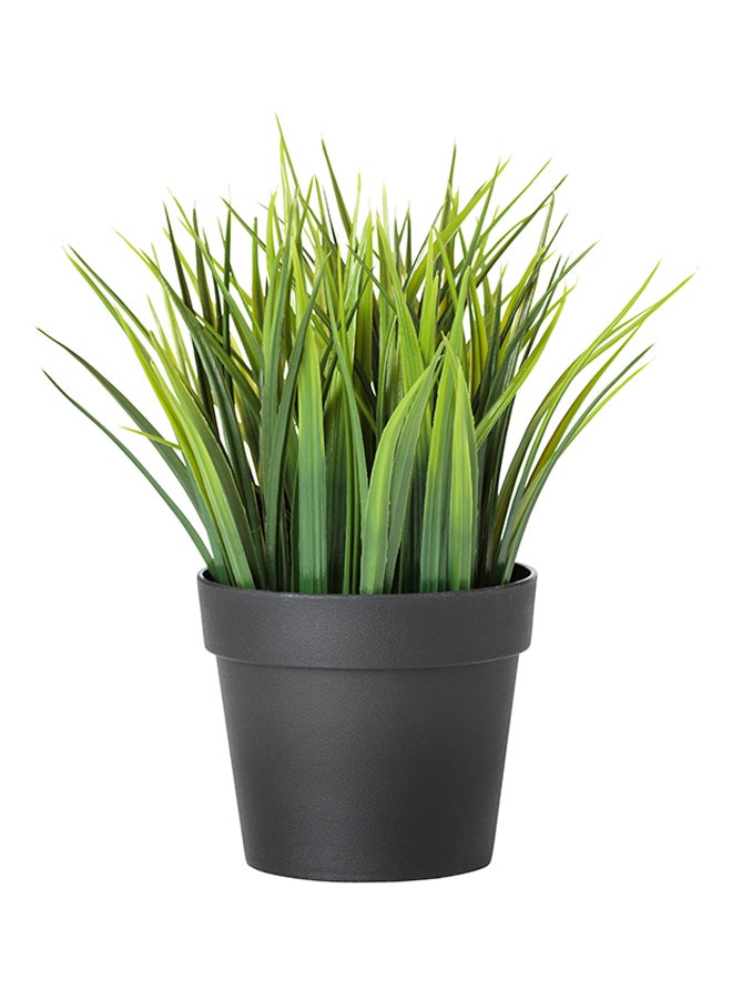 Generic - Fejka Artificial Grass With Pot Green/Black 20cm - Image 1