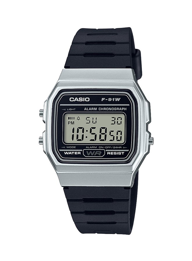 CASIO Men's Water Resistant Digital Watch F-91WM-1BEF - 35 mm - Black - Image 1