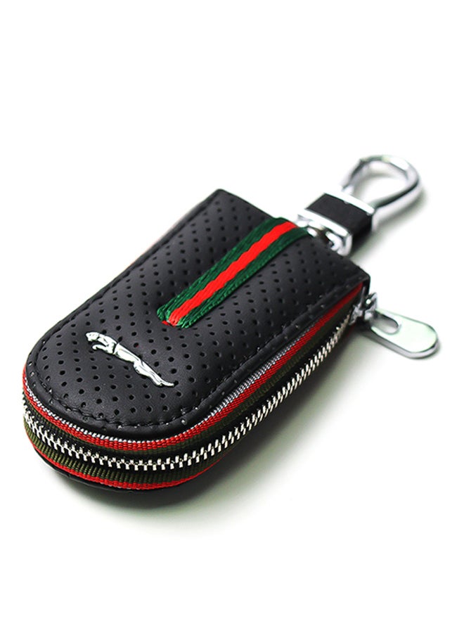AFGT Jaguar Logo Key Fob Case With Carabiner Hook  - Image 1