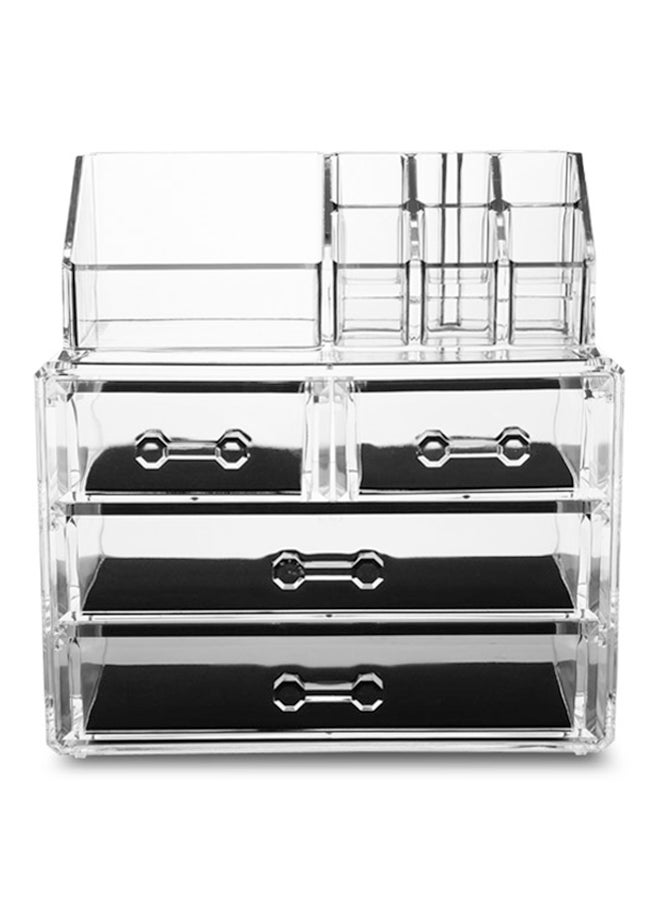 homes r us Acrylic Cosmetic Organizer Clear - Image 1