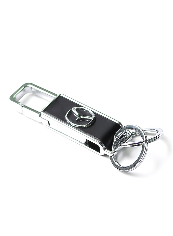 AFGT Mazda Logo Car Keychain With Carabiner Hook 