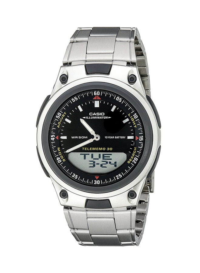 CASIO Dual Time Analog/Digital Watch AW-80D-1A 