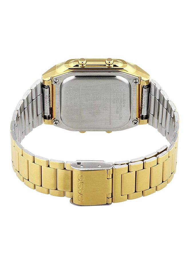 Men's Data Bank Digital Watch DB-360G-9ADF - 43 mm - Gold
