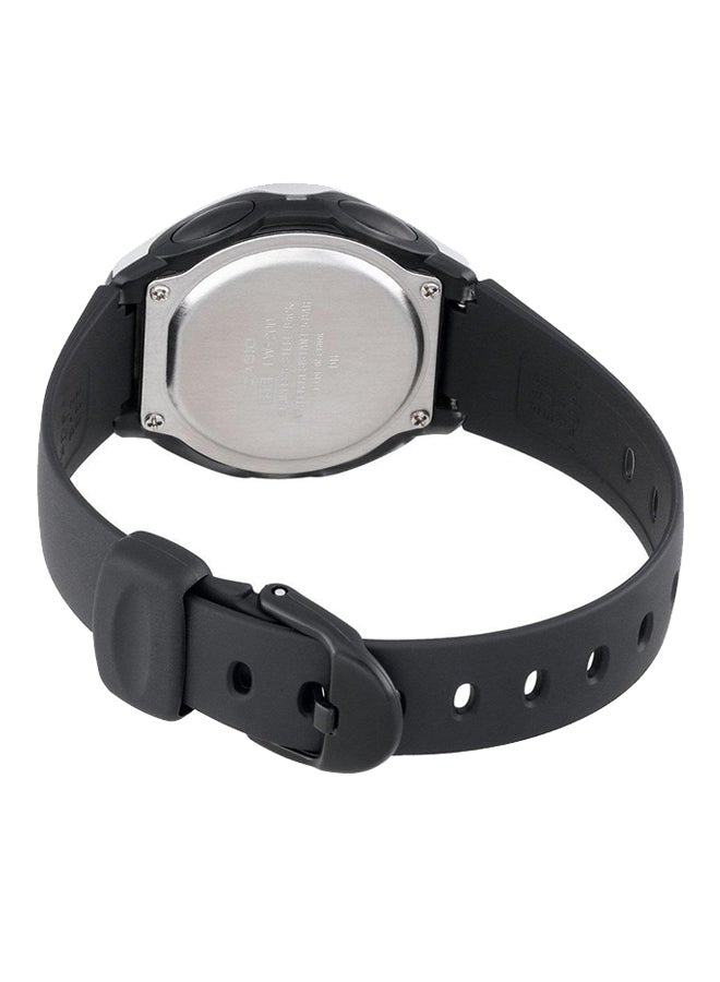 كاسيو ساعة يد رقمية بسوار من الراتينج طراز LW-200-1AV - 35 مم - أسود للنساء - Image 2