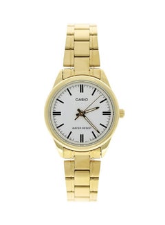Women's Water Resistant Analog Watch LTP-V005G-7A - 28 mm - Gold