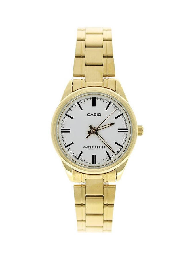 CASIO - Women's Water Resistant Analog Watch LTP-V005G-7A - 28 mm - Gold - Image 1