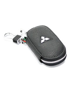 Mitsubishi Logo Key Fob Case With Carabiner Hook
