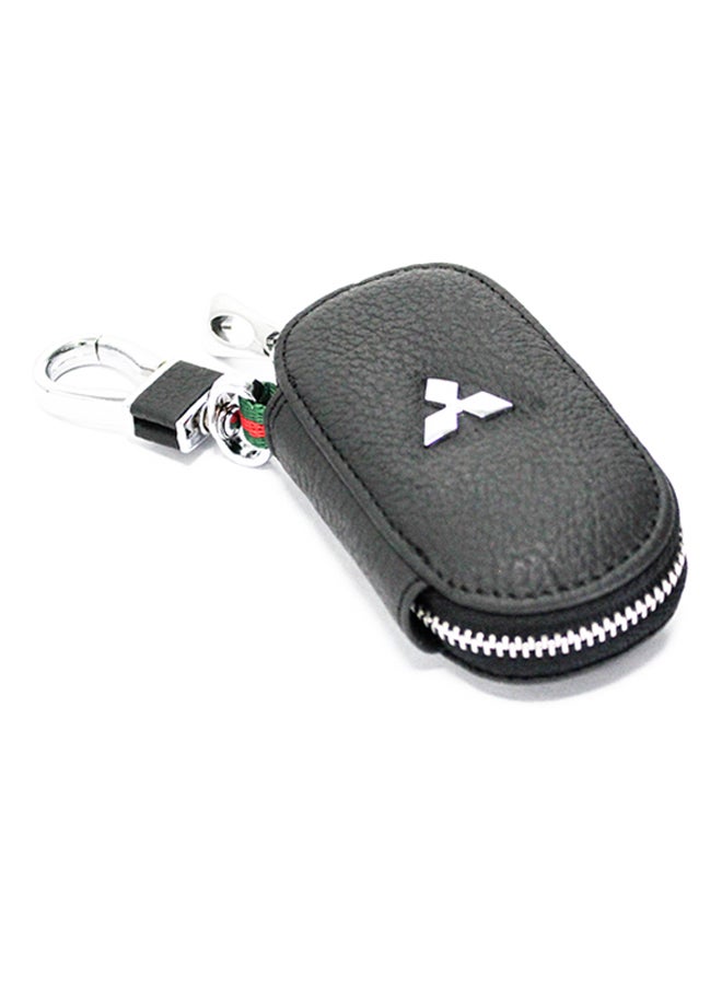 AFGT Mitsubishi Logo Key Fob Case With Carabiner Hook  - Image 1