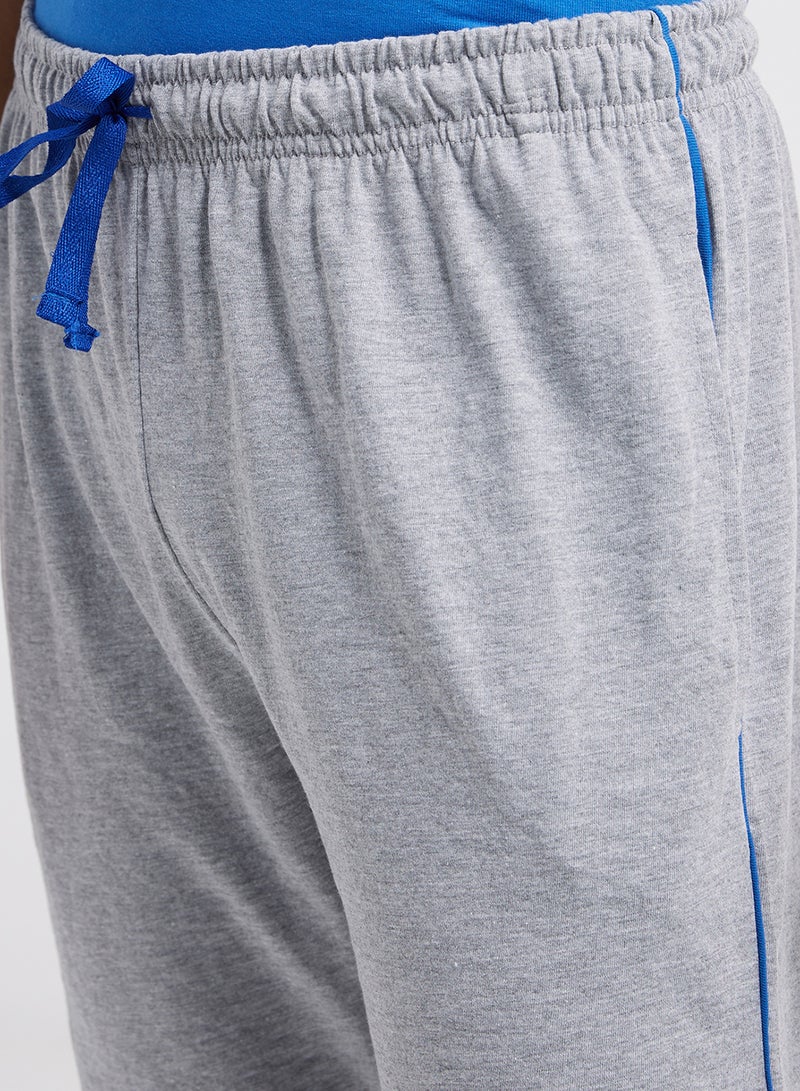 Tropical 2-Piece Pyjama Set Blue/Grey  - Image 4
